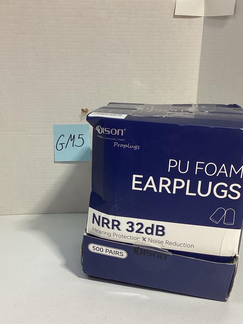 PU Foam Earplugs NRR 32dB - Blue